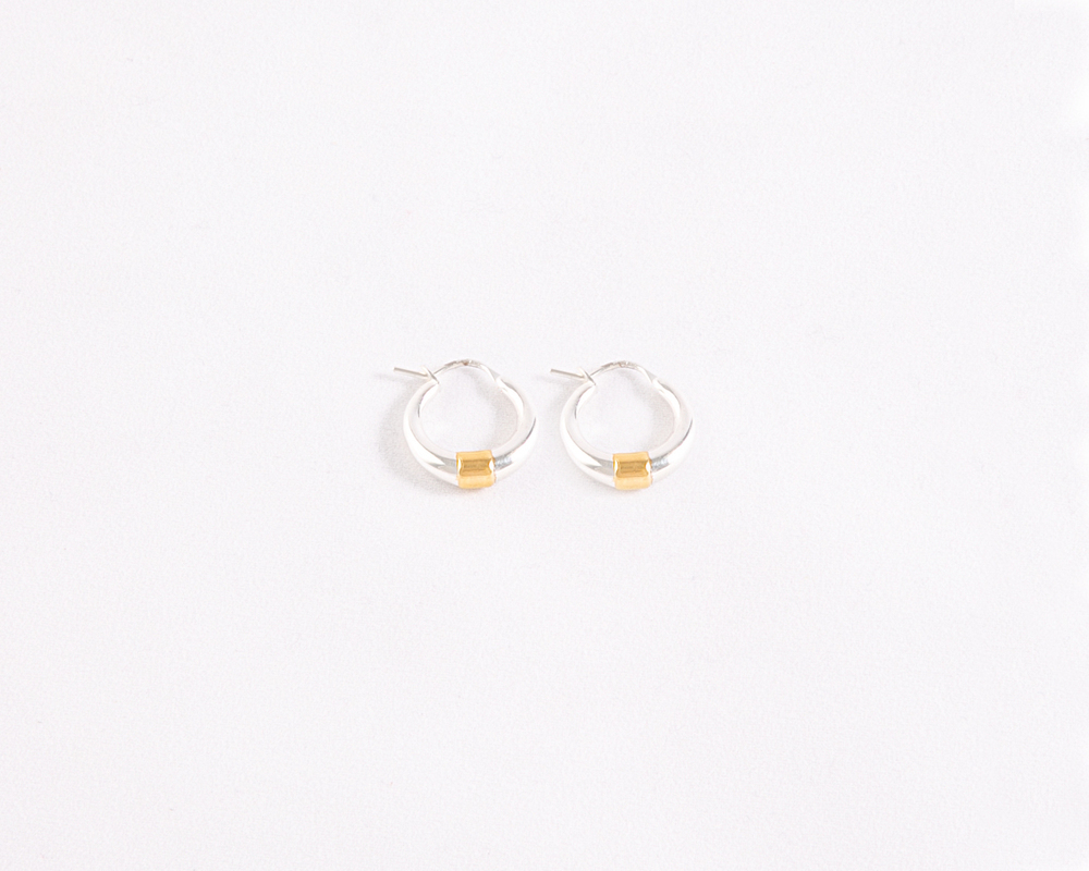 Corne Boucle oreille Bo mini Argt