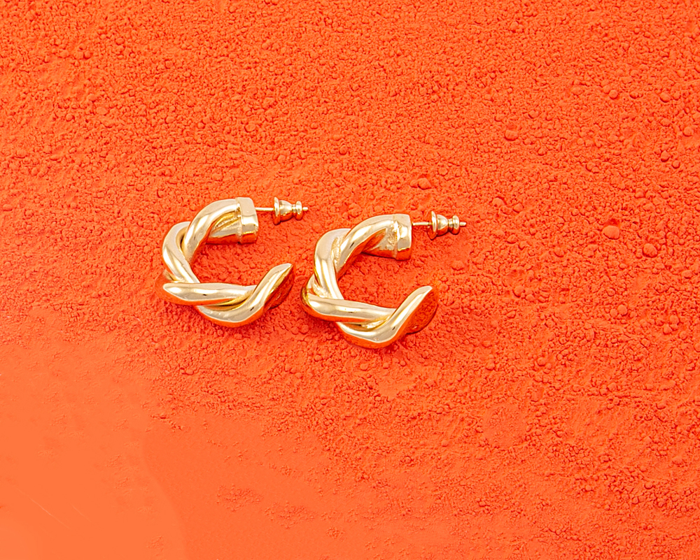 Torsade Boucle oreille Or