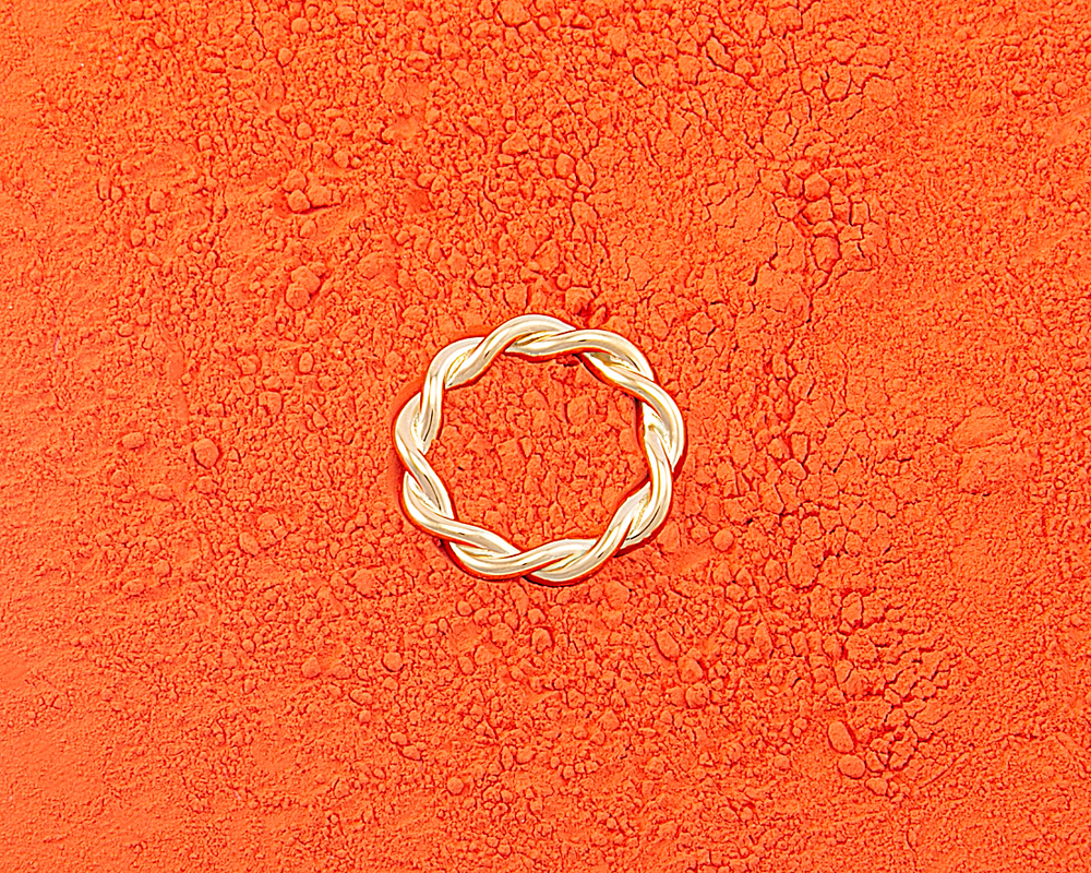 Torsade Bague Or