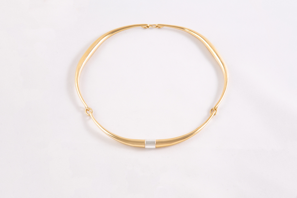 Corne Collier Torc Triple Or
