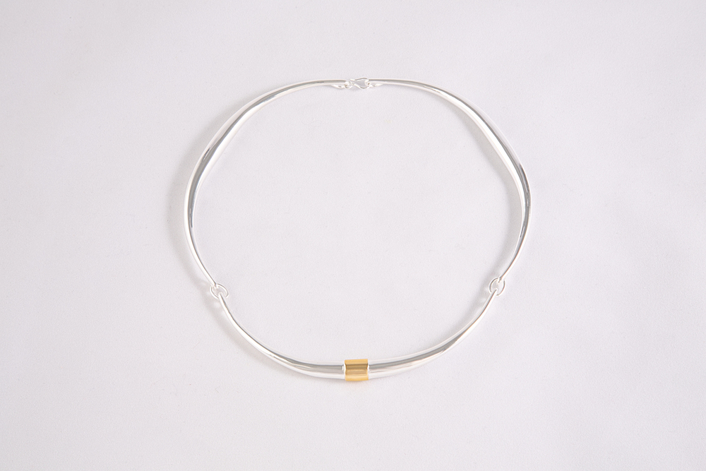 Corne Collier Torc Triple Argt