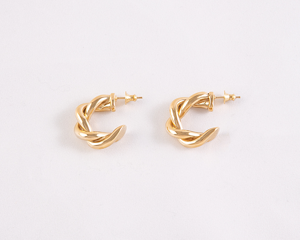 Torsade Boucle oreille Or