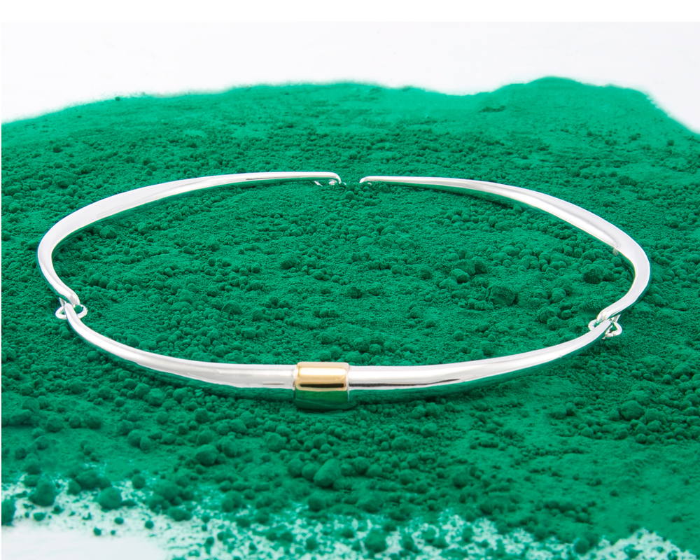 Corne Collier Torc Triple Argt
