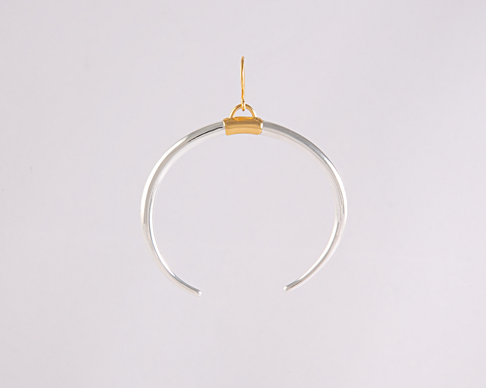 Corne boucle oreille Argt