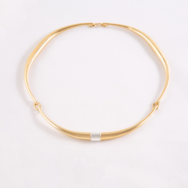 Corne Collier Torc Triple Or